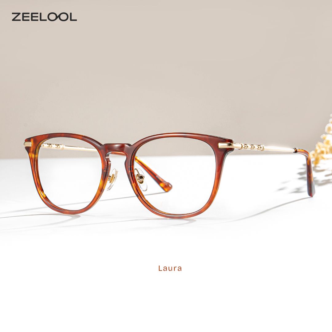 Laura Tortoise Quadratisch Brille0