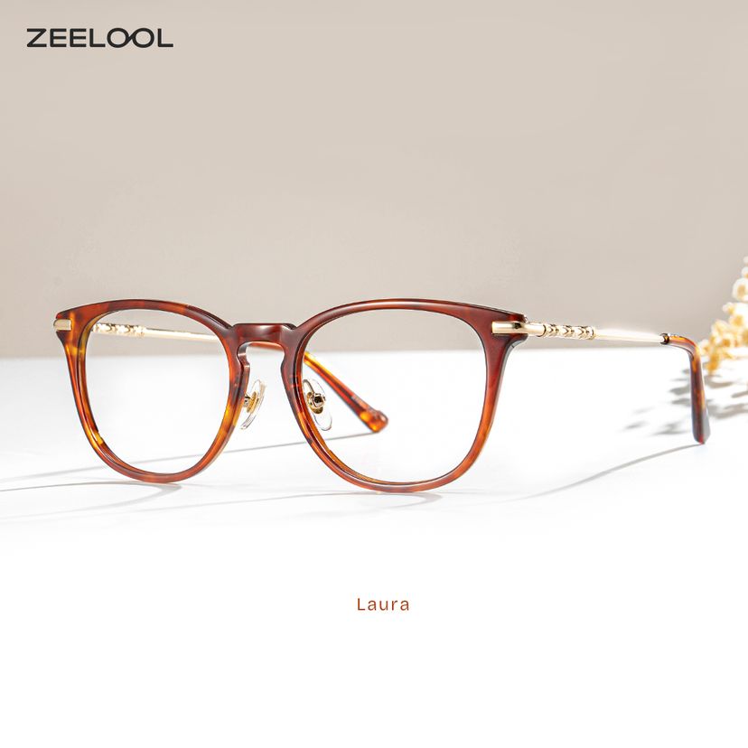 Laura Tortoise Quadratisch Brille