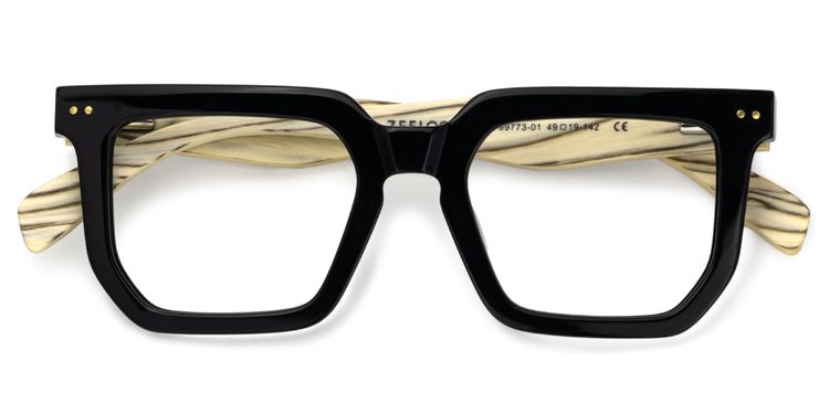 Shontay Schwarz Quadratisch Brille