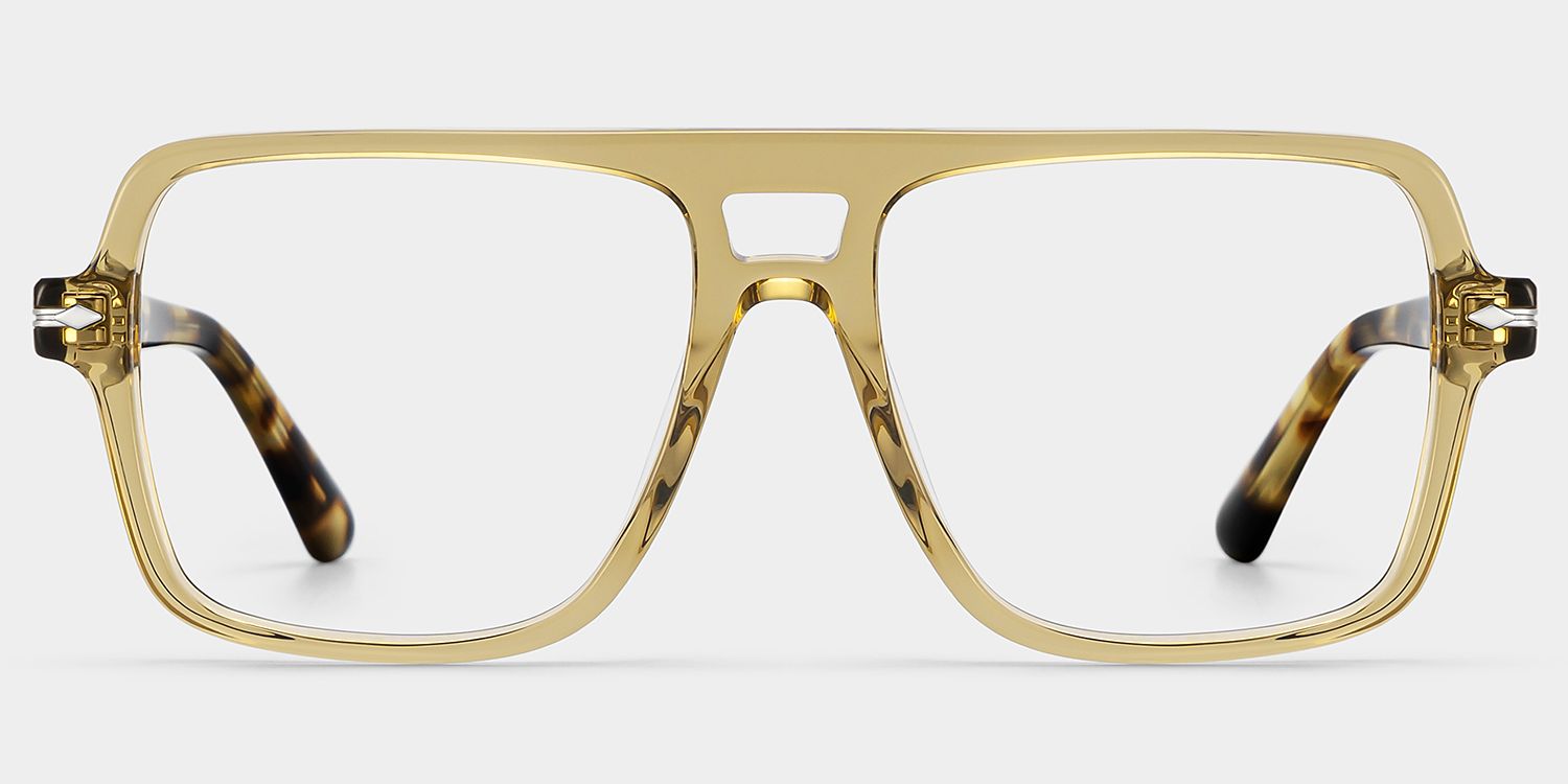 Easton Braune Pilotenbrille aus Acetat im lässigen Stil | ZEELOOL3