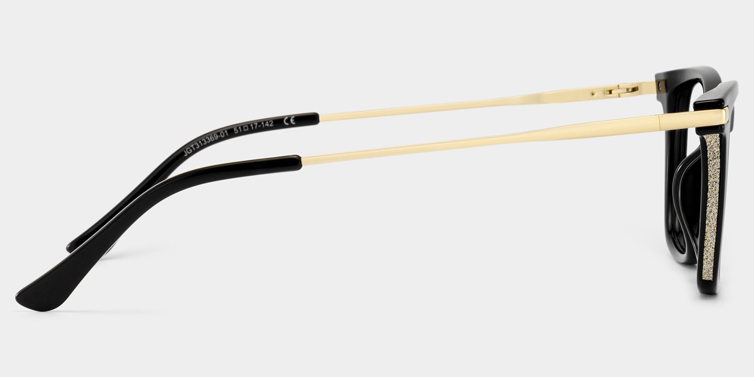 Selena Schwarz Rechteckig Brille4