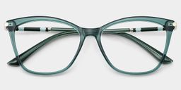 Emma Grün Quadratisch Brille3