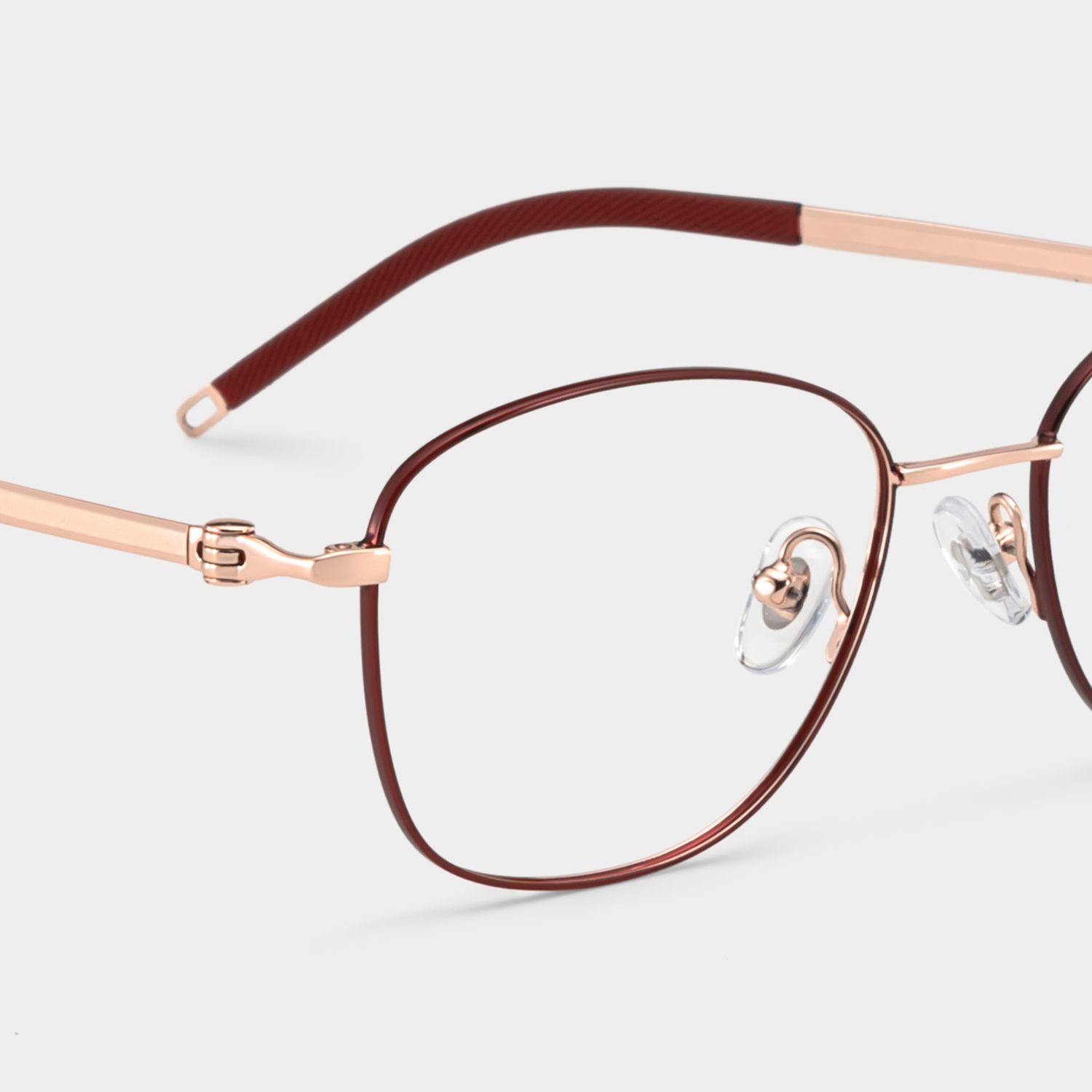 Tianna Rot Rechteckig Brille6