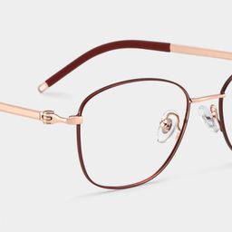 Tianna Rot Rechteckig Brille6