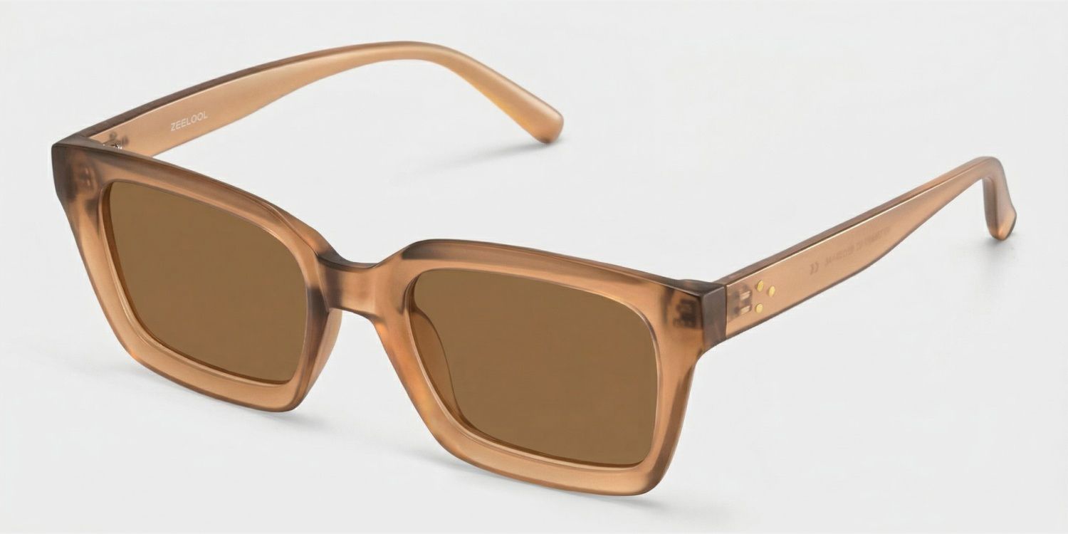 Marley Tr90 Braun Rectangle Sonnenbrille | ZEELOOL2