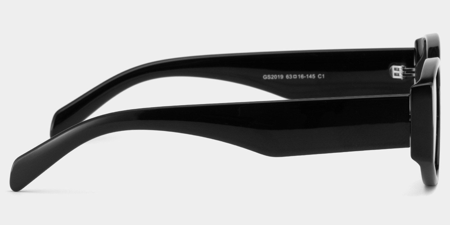 Gino Schwarz Geometrisch Sonnenbrille3