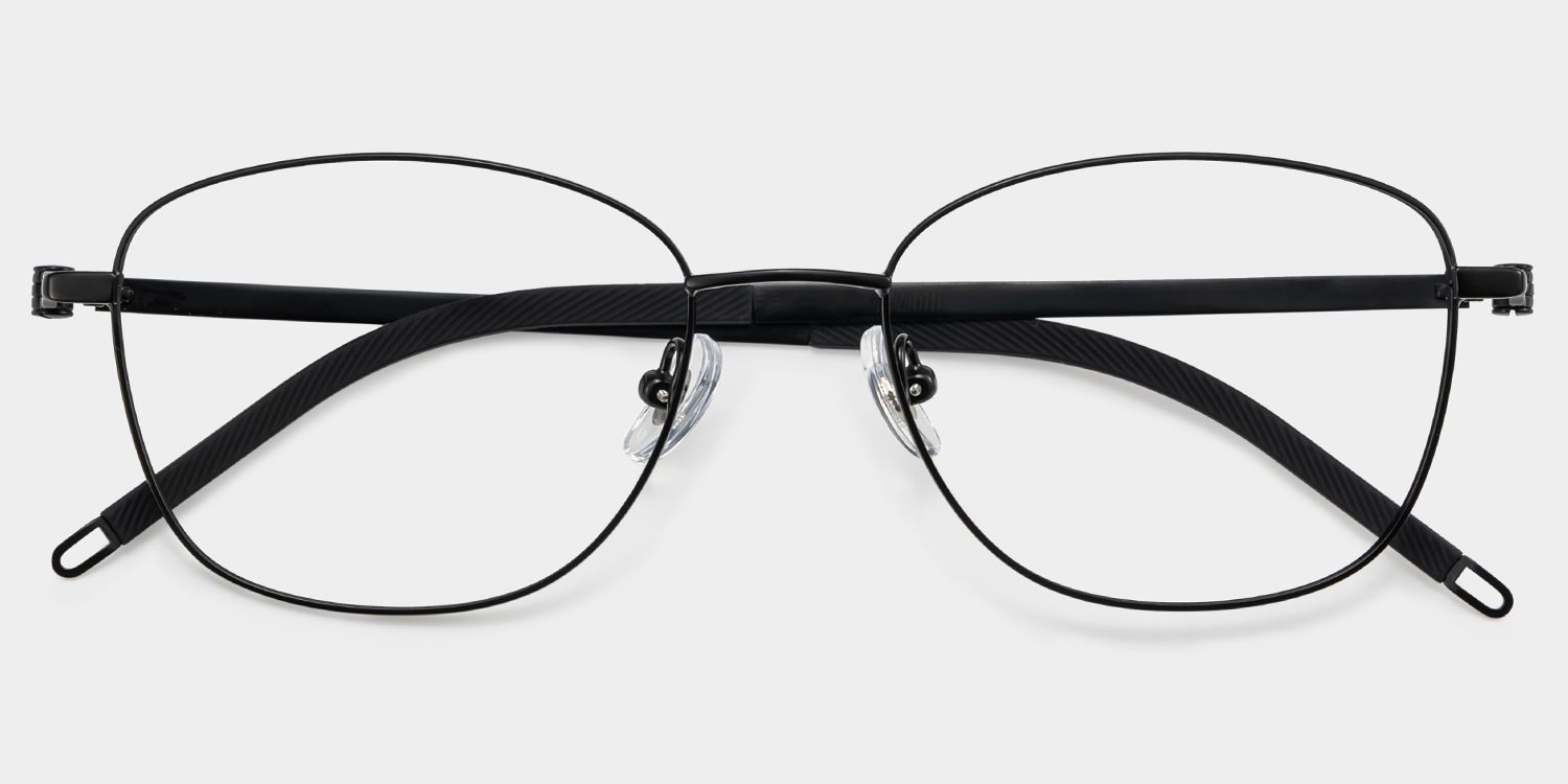 Tianna Schwarz Rechteckig Brille3