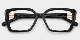 Emery Schwarz Quadratisch Brille2