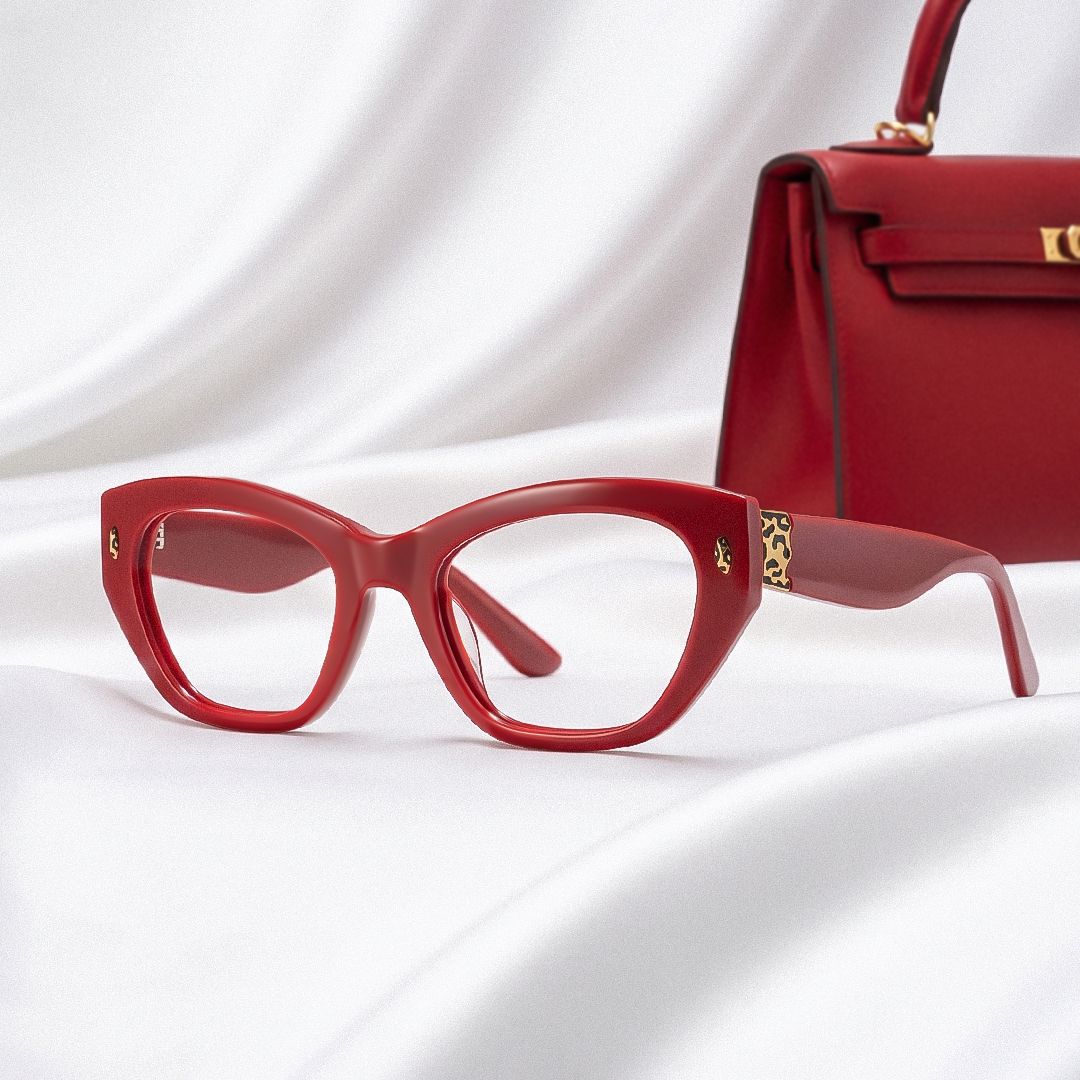 Dillon Rote Cat-Eye-Brille | ZEELOOL2