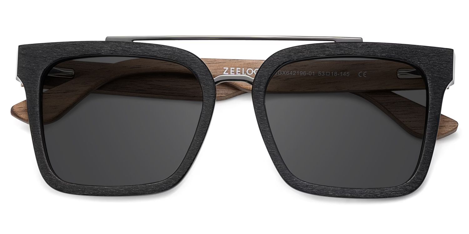Pascal Schwarz Aviator Polarisierte Sonnenbrille zum Autofahren | ZEELOOL1