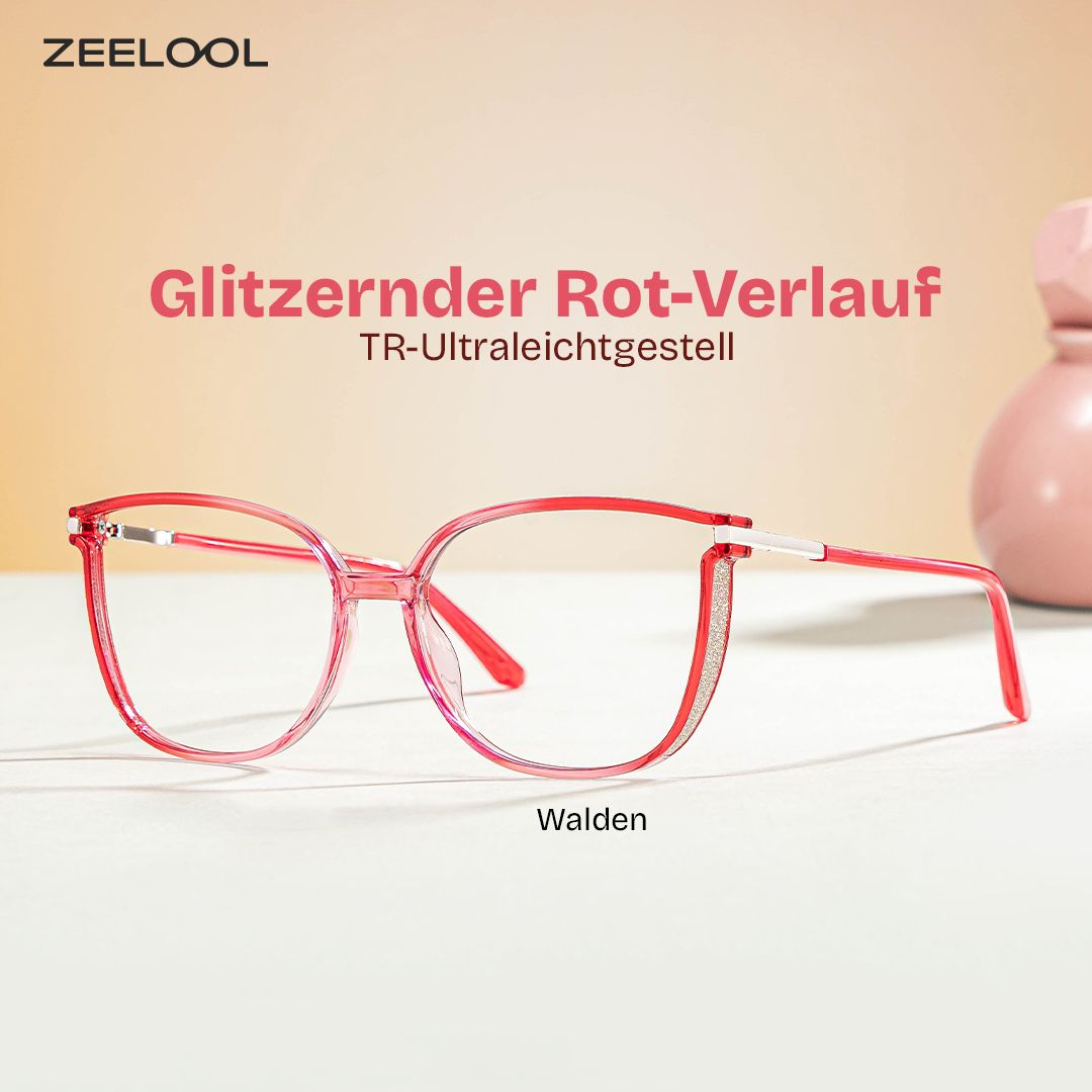 Walden Rot Quadratisch Brille0