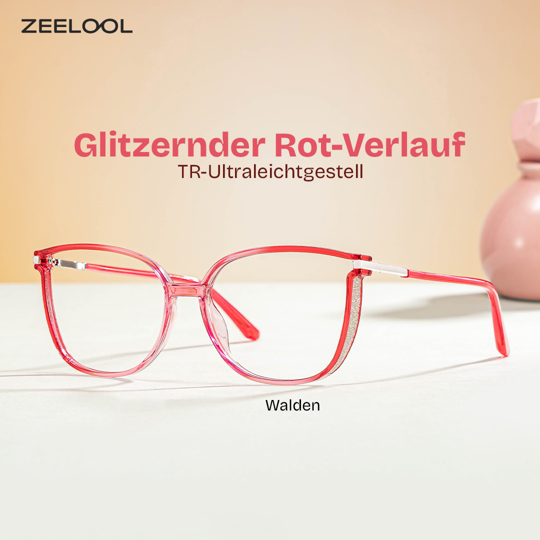 Walden Rot Quadratisch Brille