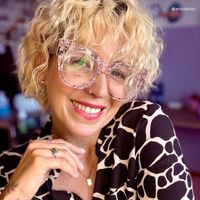 Minfia Rosa Kristall Quadratisch Brille7