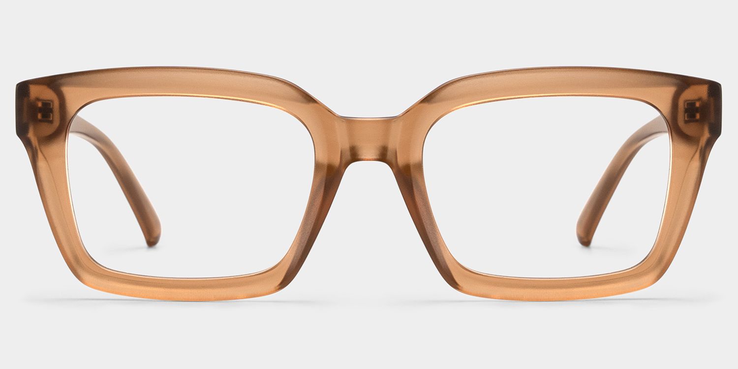 Marley Braun Rechteckig Brille1