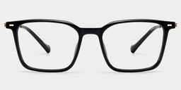 Archer Schwarz Rechteckig Brille1