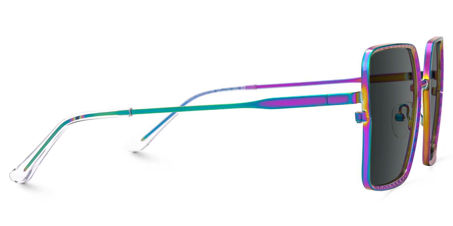 Thalia Lila Square Sonnenbrille, die Dein Gesicht umrahmen | ZEELOOL2