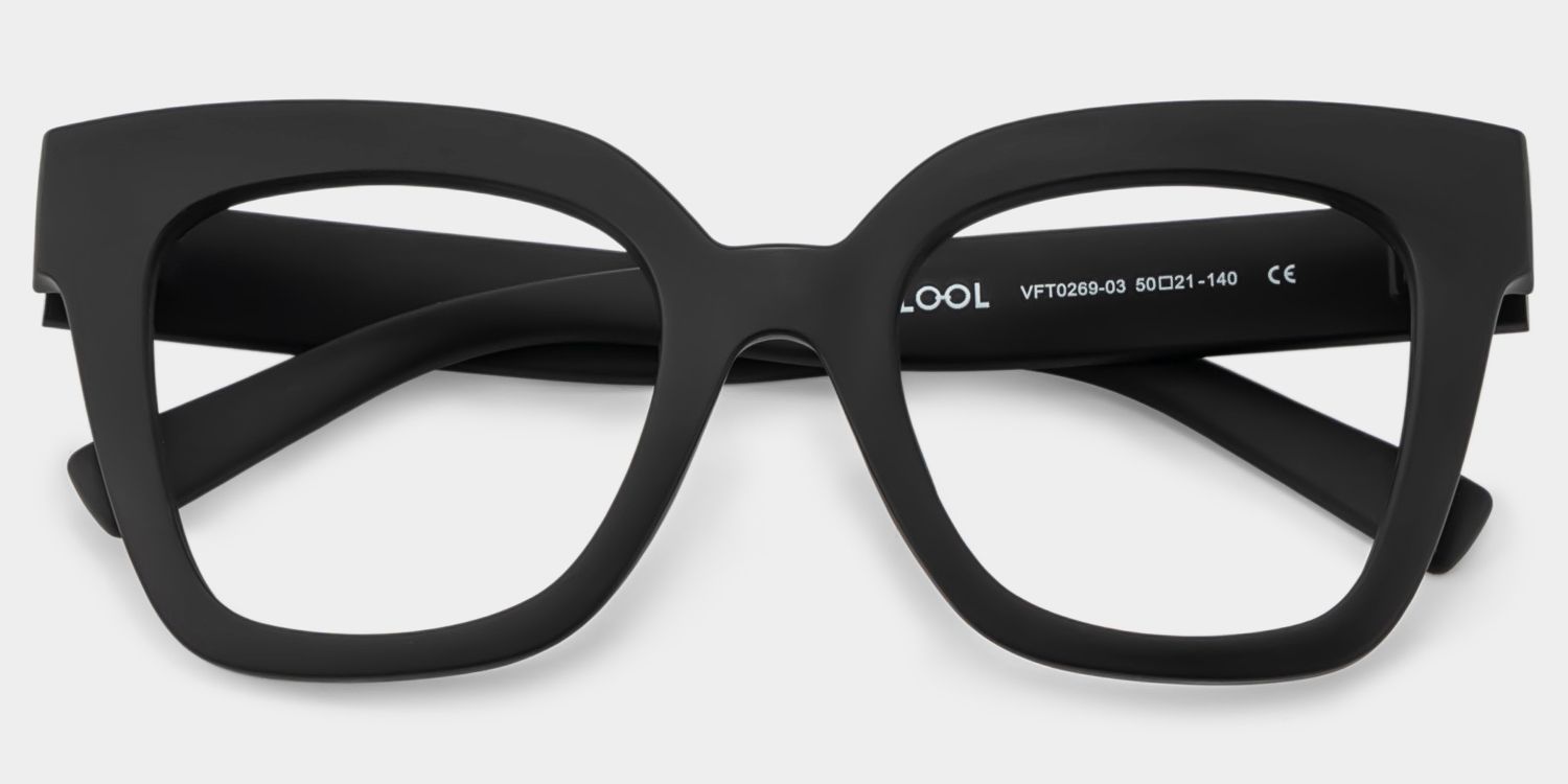 Malcolm Schwarz Quadratisch TR90 Brille1