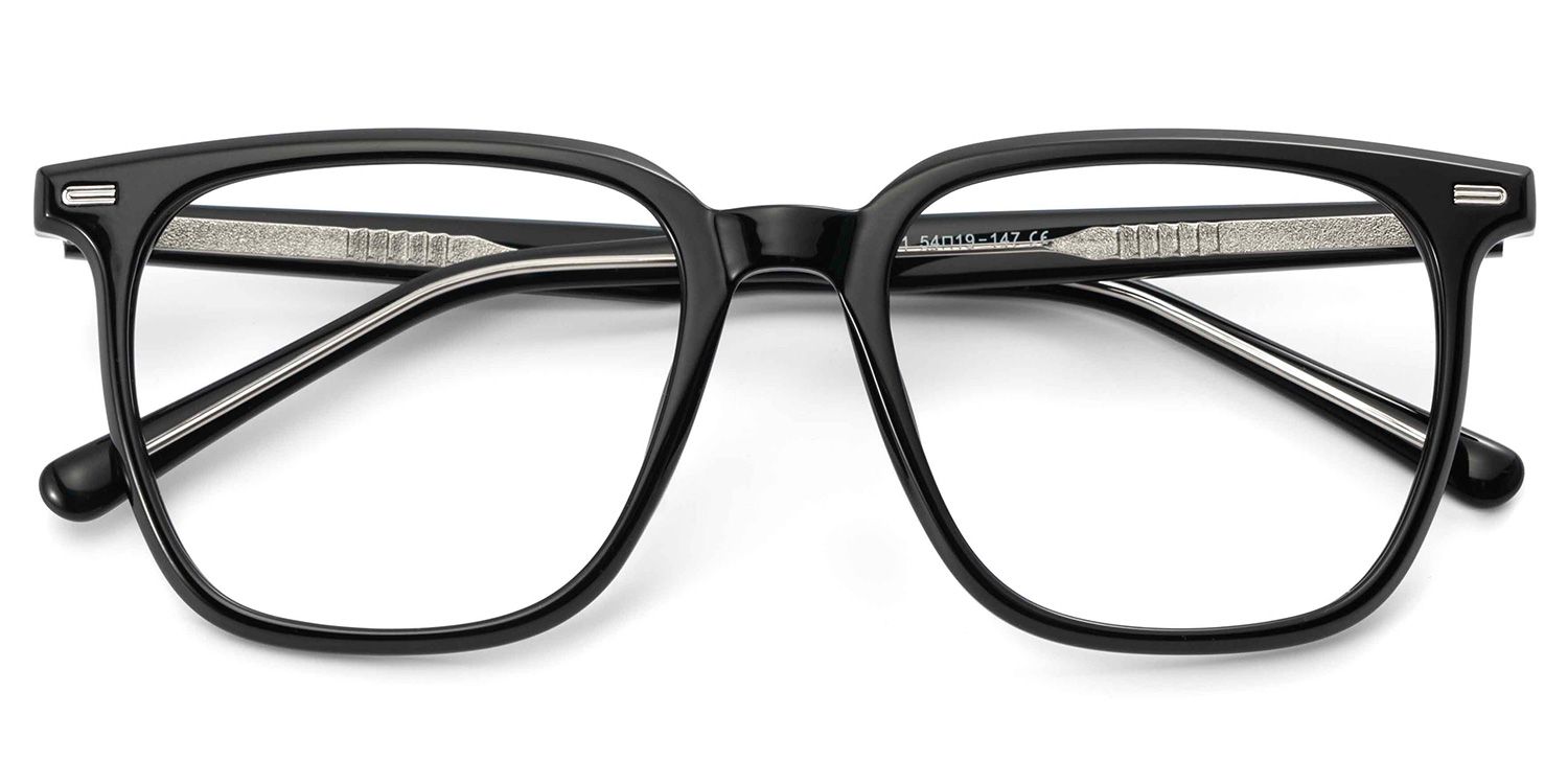 Eliza Schwarz Quadratisch Brille1