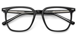 Eliza Schwarz Quadratisch Brille1
