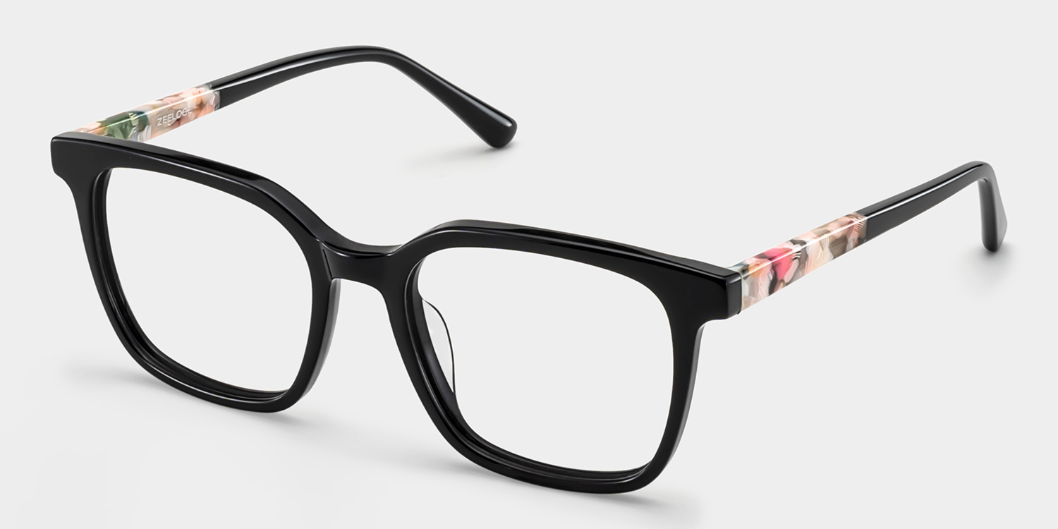 Freya Schwarz Quadratisch Brille4
