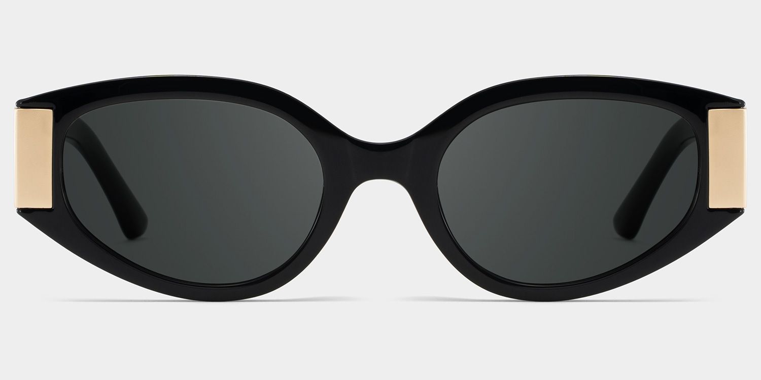 Silvia Geometric Schwarz Sonnenbrillen für Damen und Herren | ZEELOOL0