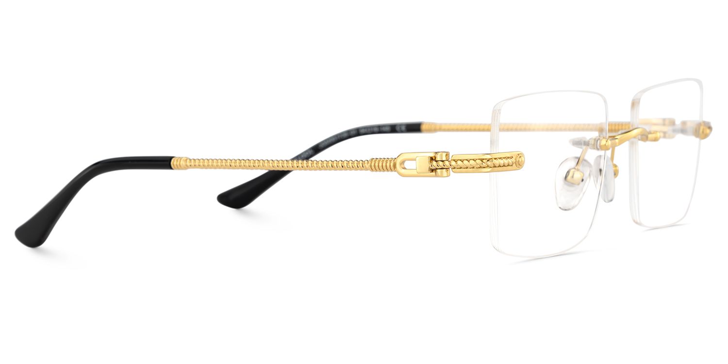 Peavy Gold Rechteckig Brille3
