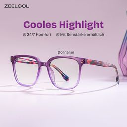 Donnalyn Lila Quadratisch Brille0