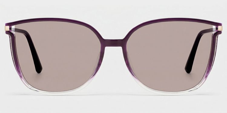 Walden Dunkellila Quadratisch Sonnenbrille