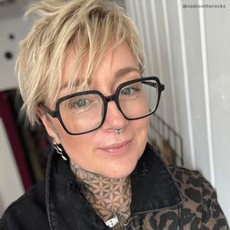 Ember Schwarz Quadratisch Brille5