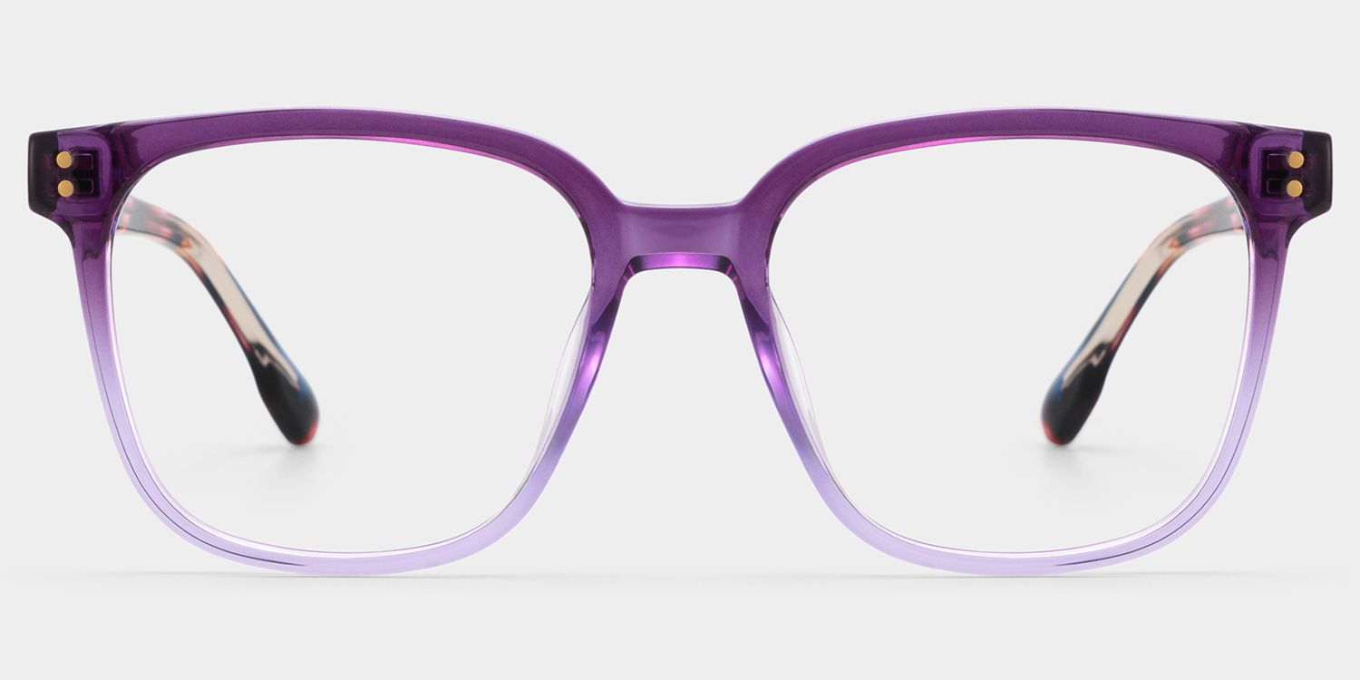 Donnalyn Lila Quadratisch Brille1