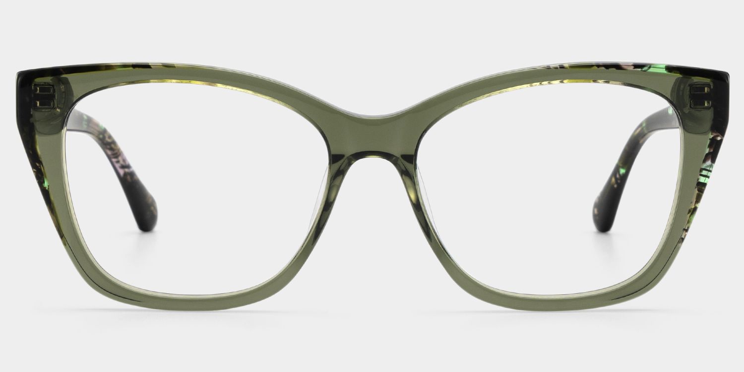 Maple Grün Schmetterling Brille2