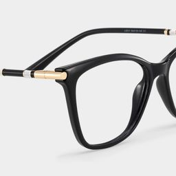 Emma Schwarz Quadratisch Brille6