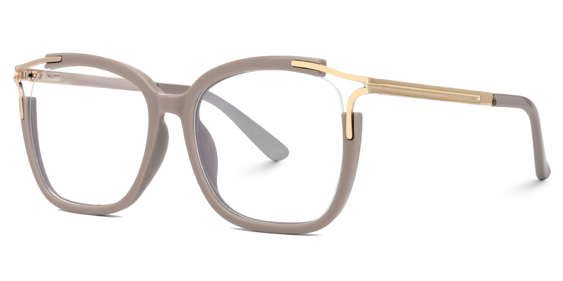 Sidibe Khaki Quadratisch Brille3