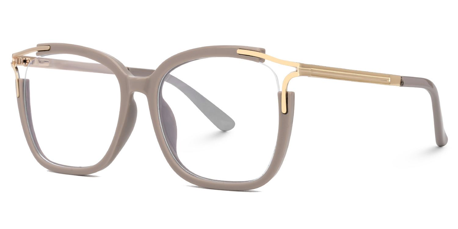 Sidibe Khaki Quadratisch Brille2