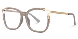 Sidibe Khaki Quadratisch Brille3