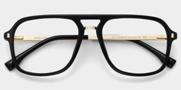 Berkeley Schwarz Pilot Brille1