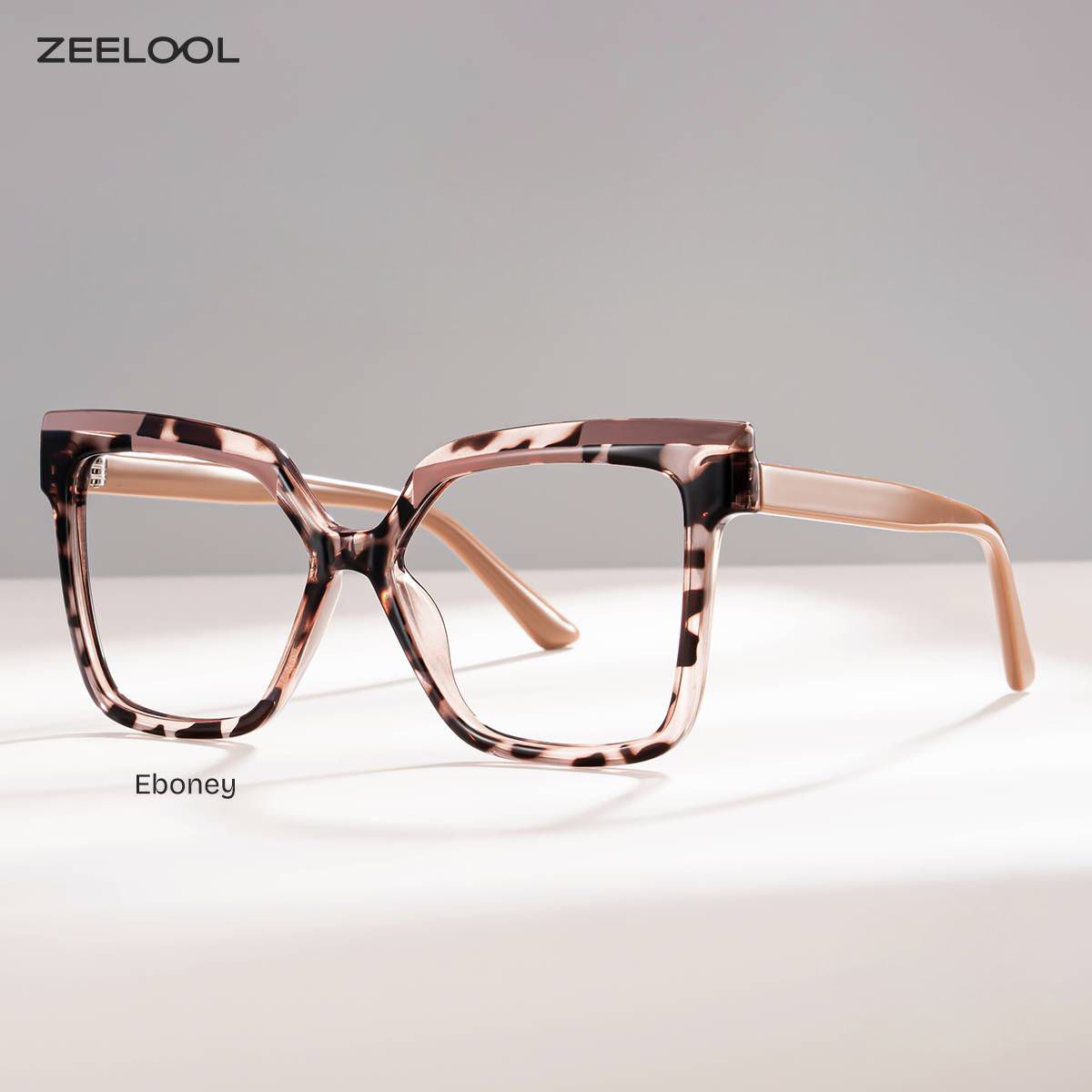 Eboney Tortoise Quadratisch Brille0