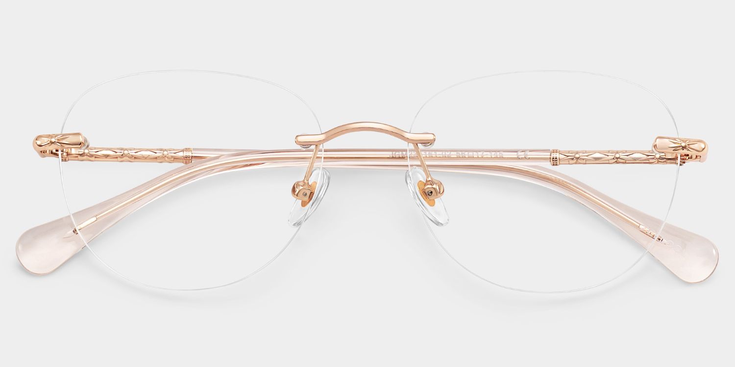 Jennifer Rosa-Gold Rund Brille5
