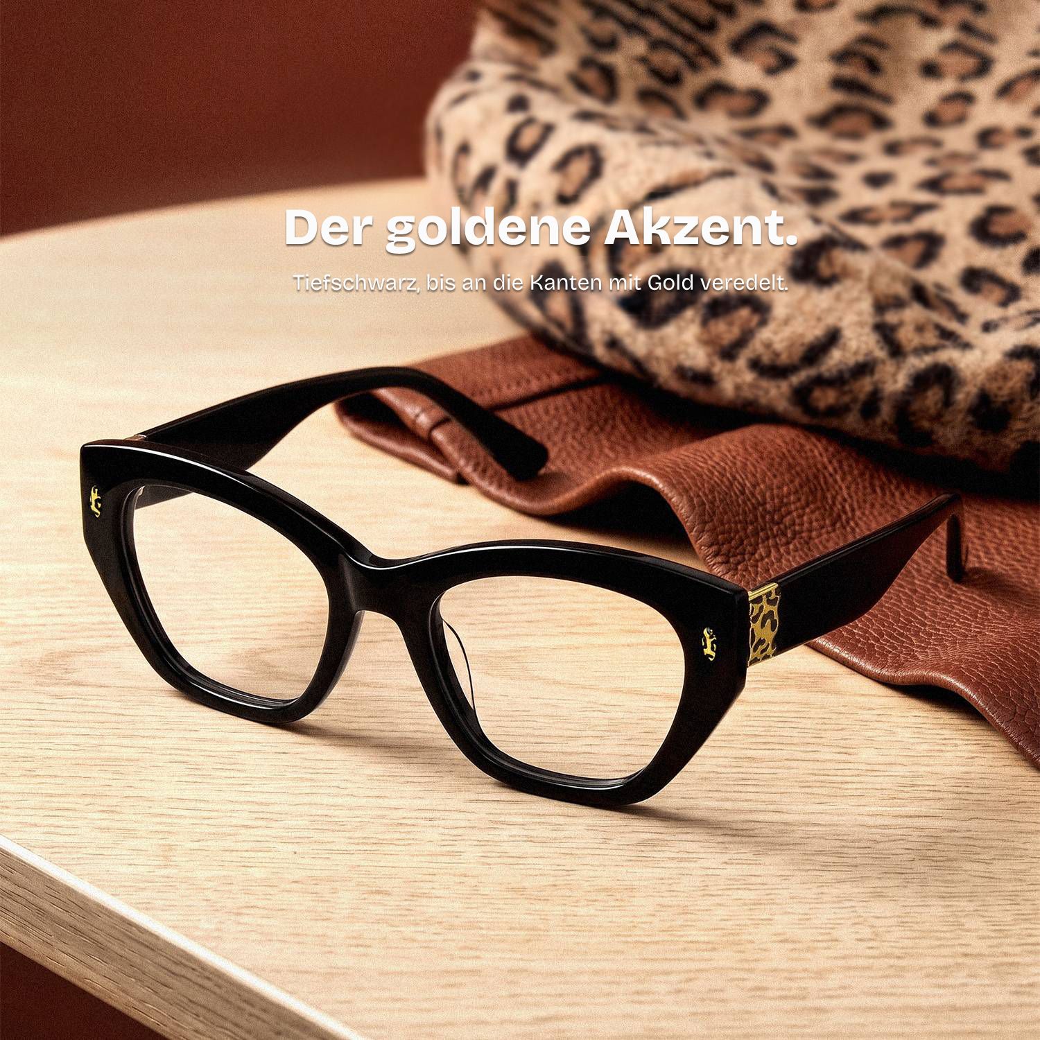 Dillon Schwarze Cateye-Brille | ZEELOOL0