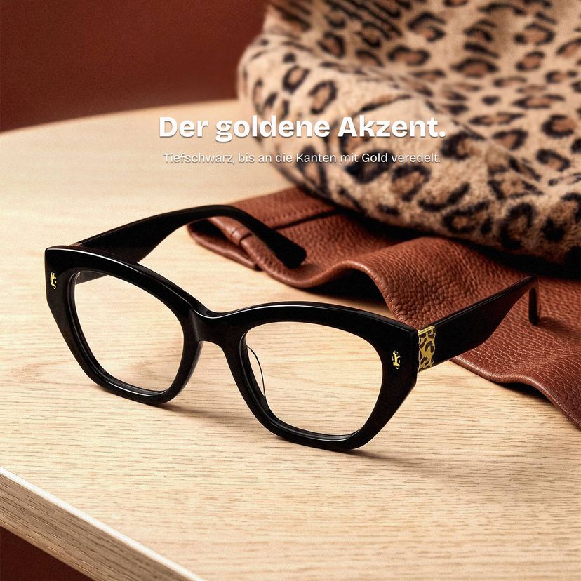 Dillon Schwarz Cateye Brille