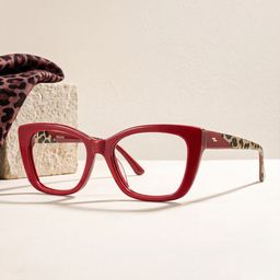 Lillian Rot Cateye Brille2