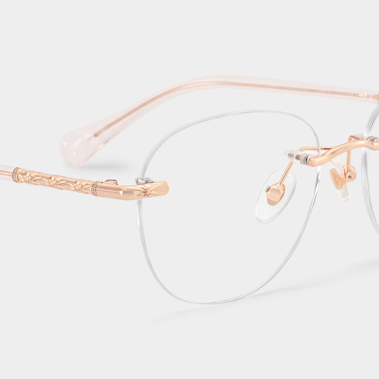 Jennifer Rosa-Gold Rund Brille6