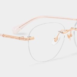 Jennifer Rosa-Gold Rund Brille6