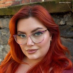 Babbage Lila Rund Brille7