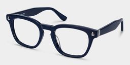 Pierce Blau Rund Brille4