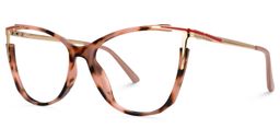 Pace Rosa-Tortoise Cateye Brille1