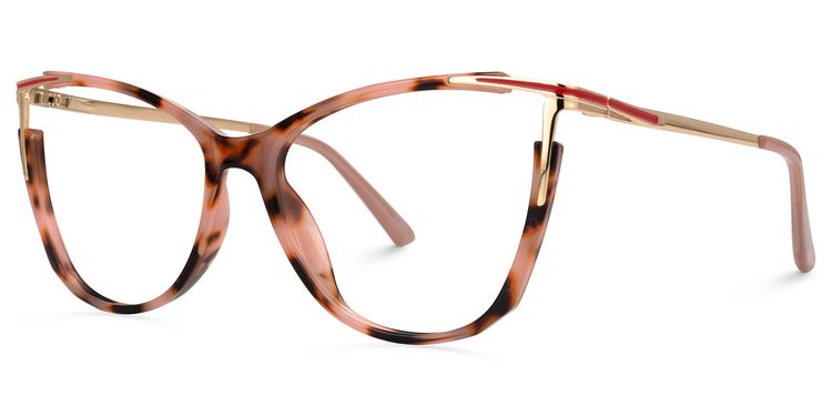 Pace Rosa-Tortoise Cateye Brille