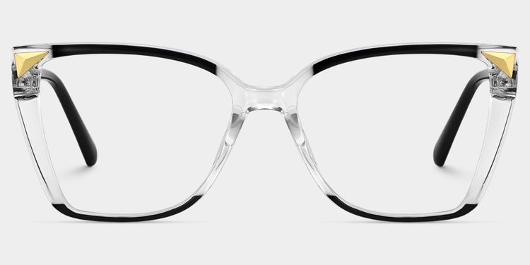 Shelia Schwarz-Klar Schmetterling Brille