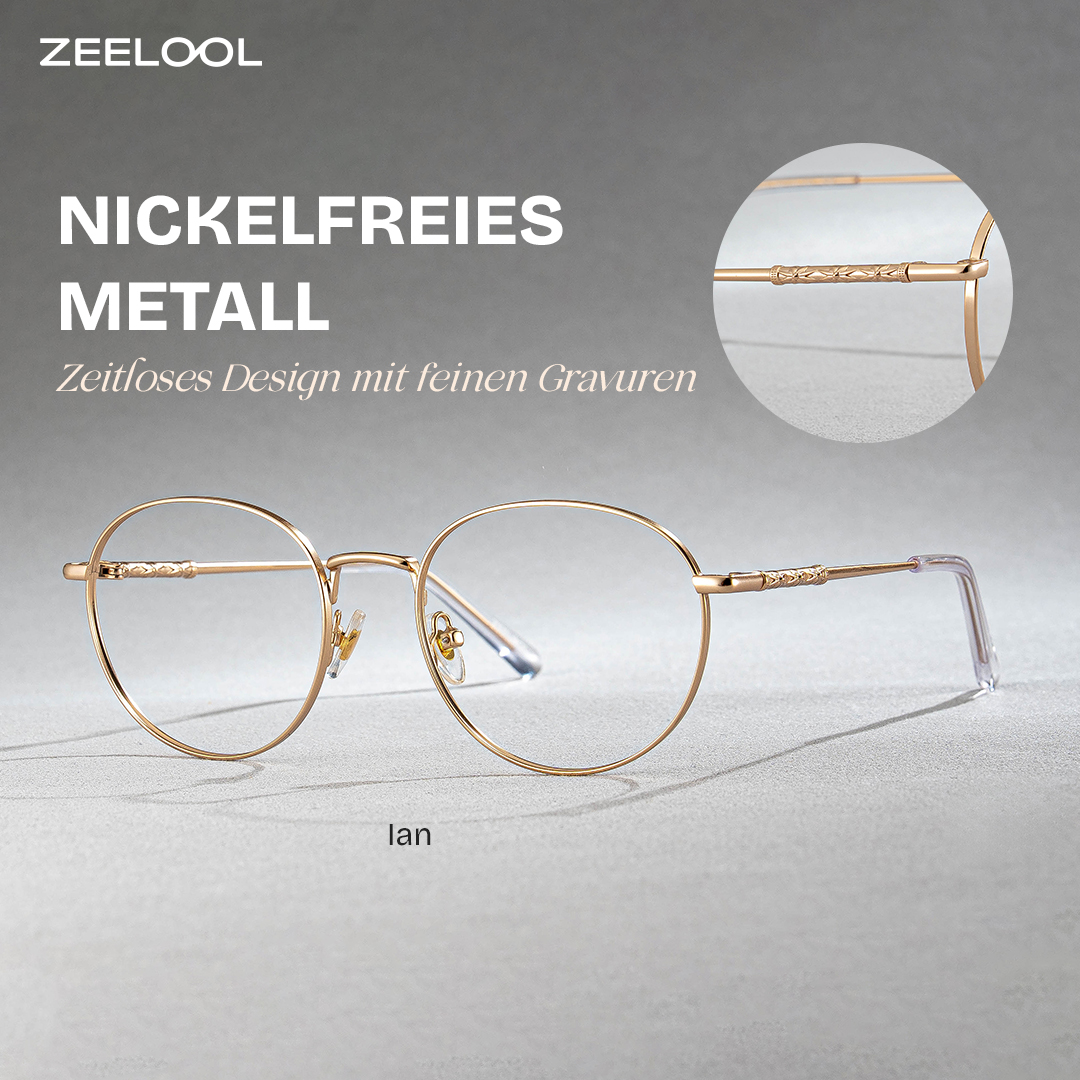 Ian Gold Rund Brille0