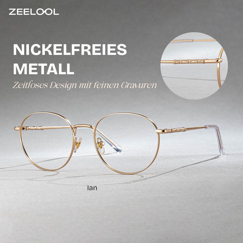 Ian Gold Rund Brille
